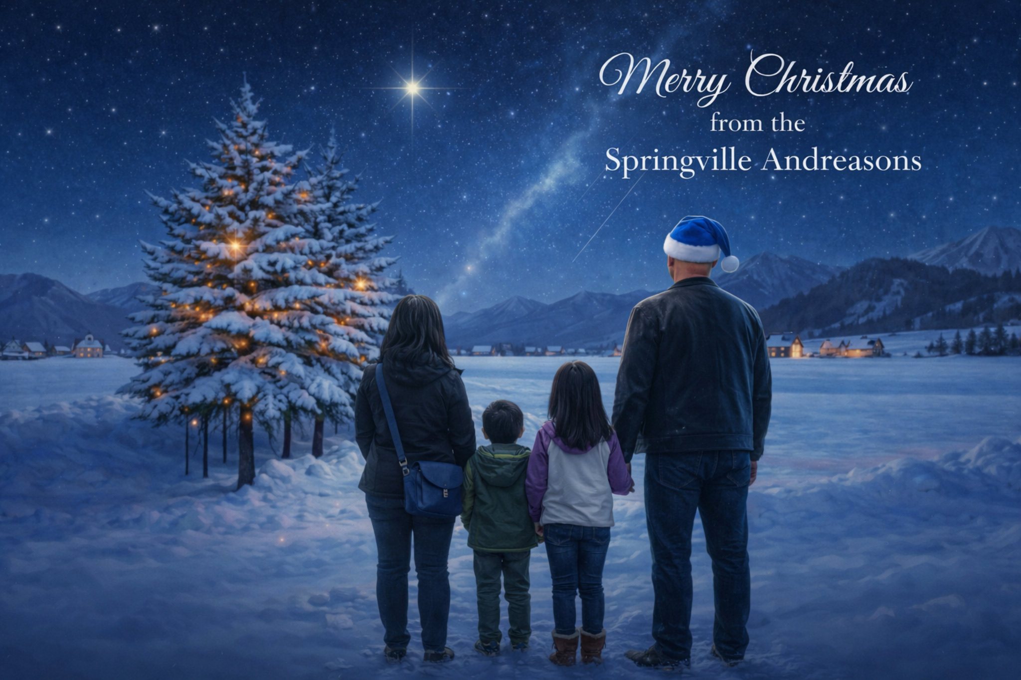 Christmas card front